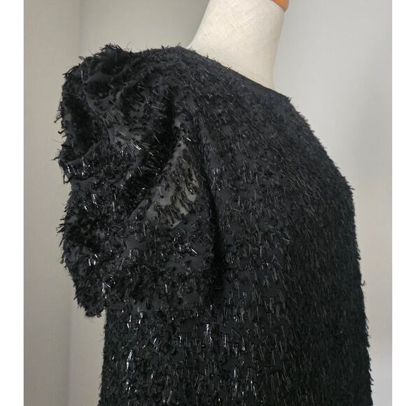 Sezane Cory Elegant Black Mini Cocktail Dress Size S - Picture 3 of 8